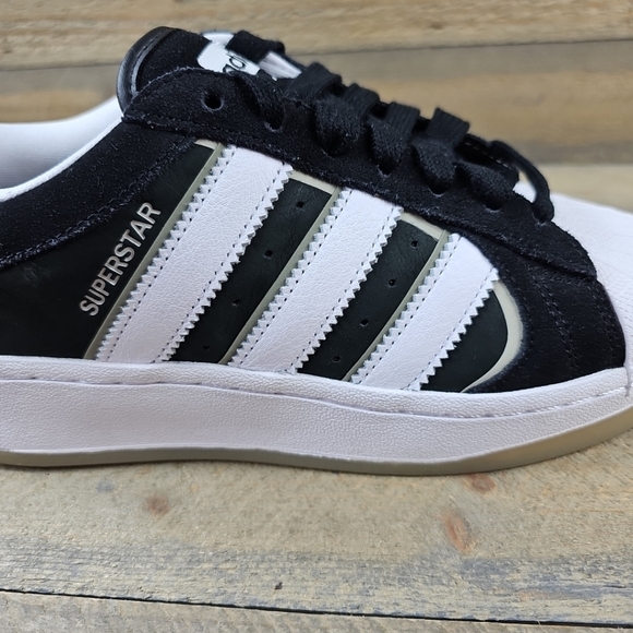 adidas Superstar XLG Essence Women's Shoes Core Black/Putty Grey/Cloud White - Picture 12 of 14